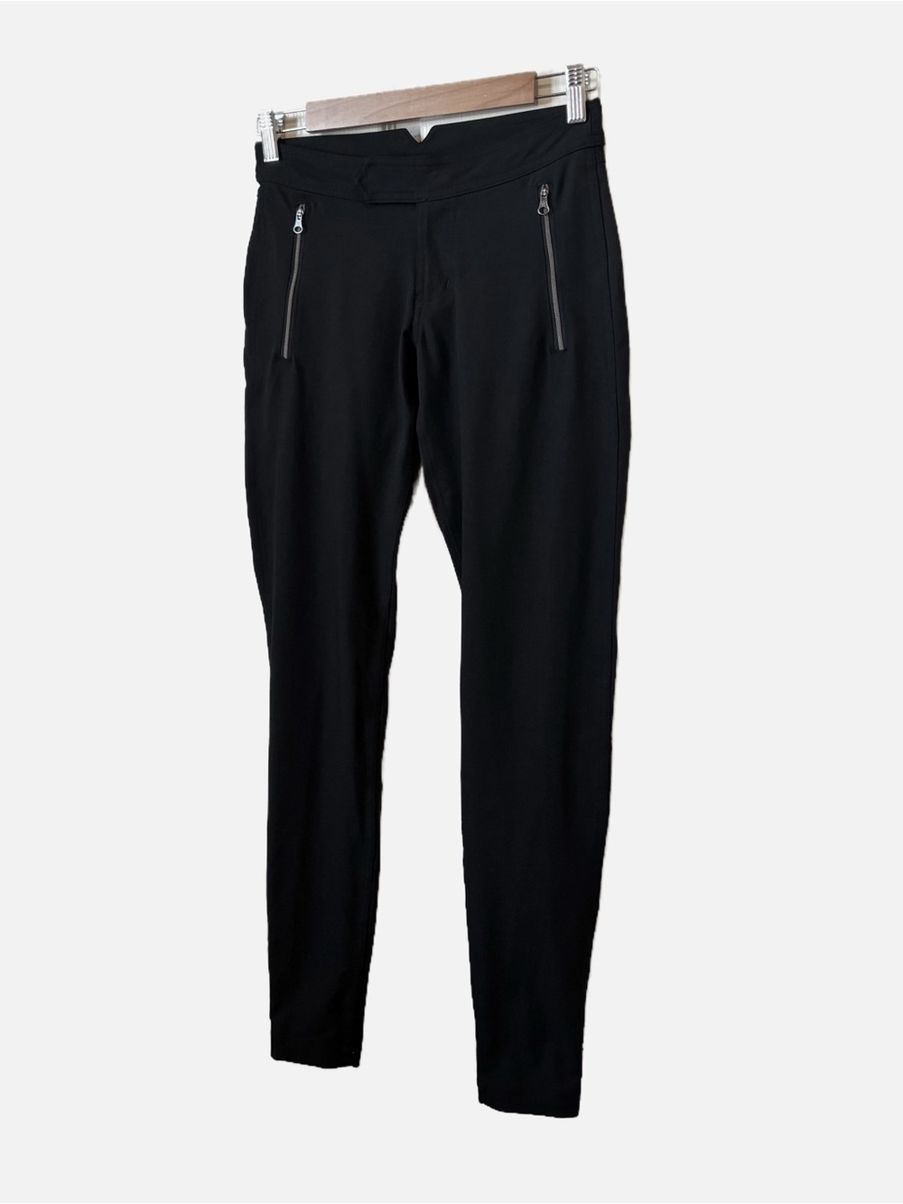 Lululemon Better Together Zip Front Black Pants Zip Pockets Reflective Women’s 4 - Picture 13 of 13